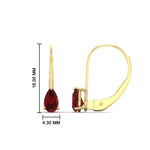 Load image into Gallery viewer, 1-carat-lever-back-pear-shape-ruby-earrings-in-yellow-gold-FDEAR9225PEGRUDR-1.00CT-NL-YG