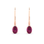 Load image into Gallery viewer, 1-carat-leverback-oval-drop-dangle-pink-sapphire-earrings-in-rose-gold-fdear11236ovgsadrpiangle2-1.00ct-nl-rg.jpg?v=1765455492