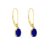 Load image into Gallery viewer, 1-carat-leverback-oval-drop-dangle-sapphire-earrings-in-yellow-gold-fdear11236ovgsablangle3-1.00ct-nl-yg.jpg?v=1765455491