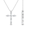Load image into Gallery viewer, 1-carat-marquise-diamond-cross-pendant-in-white-gold-FDPD10872ANGLE2-NL-WG