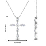 Load image into Gallery viewer, 1-carat-marquise-diamond-cross-pendant-in-white-gold-FDPD10872ANGLE2-NL-WG_20HW