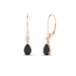 Load image into Gallery viewer, 1-carat-pear-drop-leverback-black-onyx-earrings-in-rose-gold-FDEAR11124GBLACK-0.83CT-NL-RG.jpg