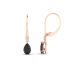 Load image into Gallery viewer, 1-carat-pear-drop-leverback-black-onyx-earrings-in-rose-gold-FDEAR11124GBLACK-0.83CT-NL-RG.jpg