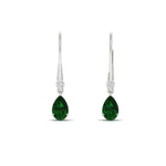 Load image into Gallery viewer, 1-carat-pear-drop-leverback-emerald-earrings-in-white-gold-FDEAR11124GEMGR-0.83CT-NL-WG.jpg