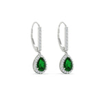 Load image into Gallery viewer, 1-carat-pear-shape-emerald-halo-diamond-lever-back-earrings-in-white-gold-FDEAR-11235PEGEMGRANGLE1-1.00CT-NL-WG.jpg