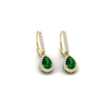 Load image into Gallery viewer, 1-carat-pear-shape-emerald-halo-diamond-lever-back-earrings-in-yellow-gold-FDEAR-11235PEGEMGRANGLE1-1.00CT-NL-YG.jpg