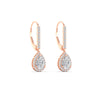 Load image into Gallery viewer, 1-carat-pear-shape-halo-diamond-lever-back-earrings-in-rose-gold-FDEAR-11235PEANGLE1-1.00CT-NL-RG.jpg