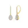 Load image into Gallery viewer, 1-carat-pear-shape-halo-diamond-lever-back-earrings-in-yellow-gold-FDEAR-11235PEANGLE1-1.00CT-NL-YG.jpg