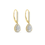 Load image into Gallery viewer, 1-carat-pear-shape-halo-diamond-lever-back-earrings-in-yellow-gold-FDEAR-11235PEANGLE1-1.00CT-NL-YG.jpg