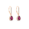 Load image into Gallery viewer, 1-carat-pear-shape-pink-sapphire-halo-diamond-lever-back-earrings-in-rose-gold-FDEAR-11235PEGSADRPIANGLE1-1.00CT-NL-RG.jpg