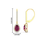 Load image into Gallery viewer, 1-carat-pear-shape-pink-sapphire-halo-diamond-lever-back-earrings-in-yellow-gold-FDEAR-11235PEGSADRPIANGLE1-1.00CT-NL-YG.jpg