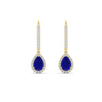 Load image into Gallery viewer, 1-carat-pear-shape-sapphire-halo-diamond-lever-back-earrings-in-yellow-gold-FDEAR-11235PEGSABLANGLE1-1.00CT-NL-YG.jpg