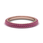 Load image into Gallery viewer, 1-carat-pink-sapphire-micro-pave-eternity-band-in-rose-gold-FD-EWB9202GSADRPI-NL-RG-GS