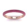 Load image into Gallery viewer, 1-carat-pink-sapphire-micro-pave-eternity-band-in-rose-gold-FD-EWB9202GSADRPI-NL-RG-GS