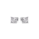 Load image into Gallery viewer, Princess Cut Diamond Stud Earring