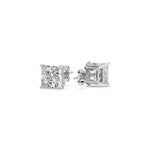 Load image into Gallery viewer, Princess Cut Diamond Stud Earring