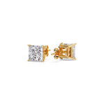 Load image into Gallery viewer, Princess Cut Diamond Stud Earring