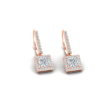Load image into Gallery viewer, 1-carat-princess-cut-diamond-halo-dangle-earrings-in-rose-gold-FDEAR-11235PR-1.00CT-NL-RG.jpg