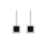Load image into Gallery viewer, 1-carat-princess-cut-diamond-halo-dangle-earrings-with-black-diamond-in-white-gold-FDEAR-11235PRGBLACK-1.00CT-NL-WG.jpg
