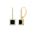 Load image into Gallery viewer, 1-carat-princess-cut-diamond-halo-dangle-earrings-with-black-diamond-in-yellow-gold-FDEAR-11235PRGBLACK-1.00CT-NL-YG.jpg