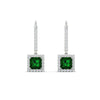 Load image into Gallery viewer, 1-carat-princess-cut-diamond-halo-dangle-earrings-with-emerald-in-white-gold-FDEAR-11235PRGEMGR-1.00CT-NL-WG.jpg
