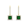 Load image into Gallery viewer, 1-carat-princess-cut-diamond-halo-dangle-earrings-with-emerald-in-yellow-gold-FDEAR-11235PRGEMGR-1.00CT-NL-YG.jpg
