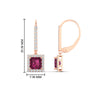 Load image into Gallery viewer, 1-carat-princess-cut-diamond-halo-dangle-earrings-with-pink-sapphire-in-rose-gold-FDEAR-11235PRGSADRPI-1.00CT-NL-RG.jpg