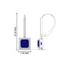 Load image into Gallery viewer, 1-carat-princess-cut-diamond-halo-dangle-earrings-with-sapphire-in-white-gold-FDEAR-11235PRGSABL-1.00CT-NL-WG.jpg