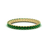 Load image into Gallery viewer, 1-carat-princess-cut-emerald-eternity-band-for-female-in-yellow-gold-FD10203PRBGEMGR-1.00CT-NL-YG.jpg