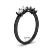 Load image into Gallery viewer, 1-carat-princess-cut-five-stone-wedding-band-in-black-gold-fdwb8008prangle2-1.00ct-nl-bg