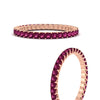 Load image into Gallery viewer, 1-carat-princess-cut-pink-sapphire-eternity-band-for-female-in-rose-gold-FD10203PRBGSADRPIANGLE3-1.00-CT-NL-RG.jpg