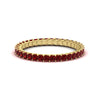 Load image into Gallery viewer, 1-carat-princess-cut-ruby-eternity-band-for-female-in-yellow-gold-FD10203PRBGRUDR-1.00CT-NL-YG.jpg