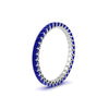 Load image into Gallery viewer, 1-carat-princess-cut-sapphire-eternity-band-for-female-in-white-gold-FD10203PRBGSABLANGLE2-1.00CT-NL-WG.jpg