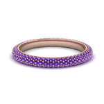 Load image into Gallery viewer, 1-carat-purple-topaz-micro-pave-eternity-band-in-rose-gold-FD-EWB9202GVITO-NL-RG-GS