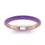 Load image into Gallery viewer, 1-carat-purple-topaz-micro-pave-eternity-band-in-rose-gold-FD-EWB9202GVITO-NL-RG-GS