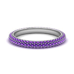 Load image into Gallery viewer, 1-carat-purple-topaz-micro-pave-eternity-band-in-white-gold-FD-EWB9202GVITO-NL-WG-GS