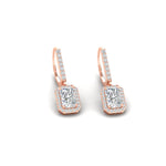 Load image into Gallery viewer, 1-carat-radiant-cut-halo-diamond-lever-back-earrings-in-rose-gold-FD-EAR11235RAANGLE4-1.00CT-NL-RG