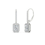 Load image into Gallery viewer, 1-carat-radiant-cut-halo-diamond-lever-back-earrings-in-white-gold-FD-EAR11235RA-1.00CT-NL-WG