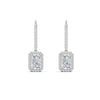 Load image into Gallery viewer, 1-carat-radiant-cut-halo-diamond-lever-back-earrings-in-white-gold-FD-EAR11235RAANGLE2-1.00CT-NL-WG