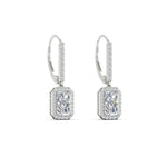 Load image into Gallery viewer, 1-carat-radiant-cut-halo-diamond-lever-back-earrings-in-white-gold-FD-EAR11235RAANGLE3-1.00CT-NL-WG