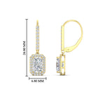 Load image into Gallery viewer, 1-carat-radiant-cut-halo-diamond-lever-back-earrings-in-yellow-gold-FD-EAR11235RAANGLE1-1.00CT-NL-YG-HW