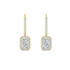 Load image into Gallery viewer, 1-carat-radiant-cut-halo-diamond-lever-back-earrings-in-yellow-gold-FD-EAR11235RAANGLE2-1.00CT-NL-YG