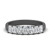 Load image into Gallery viewer, 1-carat-radiant-cut-seven-stone-diamond-wedding-band-in-black-gold-FD8008RAB-1.00CT-NL-BG