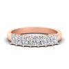 Load image into Gallery viewer, 1-carat-radiant-cut-seven-stone-diamond-wedding-band-in-rose-gold-FD8008RAB-1.00CT-NL-RG