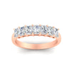 Load image into Gallery viewer, 1-carat-radiant-cut-seven-stone-diamond-wedding-band-in-rose-gold-FD8008RABANGLE5-1.00CT-NL-RG