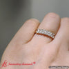 Load image into Gallery viewer, 1-carat-radiant-cut-seven-stone-diamond-wedding-band-in-yellow-gold-FD8008RAB-1.00CT-YG-5
