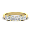 Load image into Gallery viewer, 1-carat-radiant-cut-seven-stone-diamond-wedding-band-in-yellow-gold-FD8008RAB-1.00CT-NL-YG