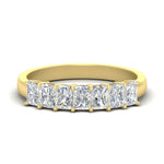 Load image into Gallery viewer, 1-carat-radiant-cut-seven-stone-diamond-wedding-band-in-yellow-gold-FD8008RAB-1.00CT-NL-YG