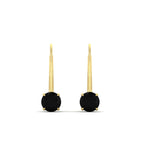 Load image into Gallery viewer, 1-carat-round-black-diamond-lever-back-earrings-in-yellow-gold-FDEAR9225ROGBLACK-1.00CT-NL-YG