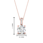 Load image into Gallery viewer, 1-carat-round-cut-diamond-filigree-pendant-in-FDPD86802RO1.0CTANGLE2-NL-RG